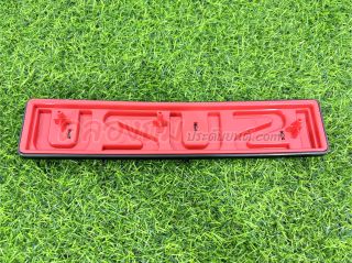 โลโก้ ISUZU สีแดงพื้นดำ ISUZU DMAX 2020 (มีทั้งครอบและเปลี่ยน)
