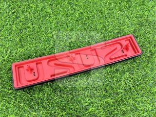 โลโก้ ISUZU สีแดงพื้นดำ ISUZU DMAX 2020 (มีทั้งครอบและเปลี่ยน)