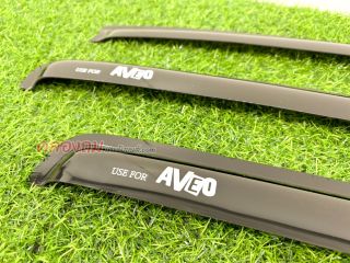 คิ้วกันสาด Chevrolet Aveo 2006 ดำสกรีน (AOS)