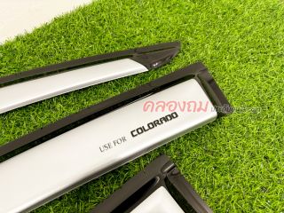 คิ้วกันสาด Chevlolet colorado 2012-2017 ดำ+บรอนซ์ (AOS)