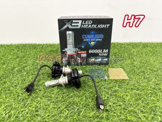 หลอดไฟหน้ารถยนต์ LED X3 