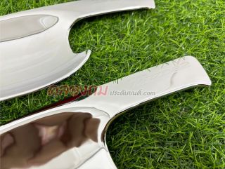 เบ้ารองมือเปิด Mazda 2 (2010 - 2014) พลาสติก ABS คุณภาพสูง ชุปโครเมี่ยม